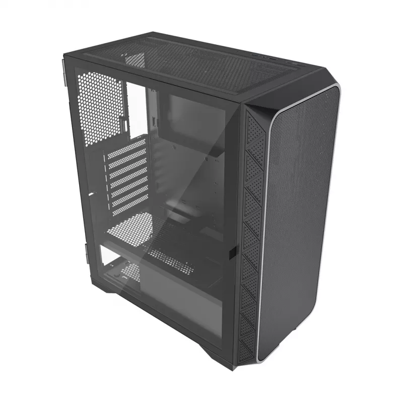 Obudowa gamingowa ATX Gembird CCC-FC-M200 Fornax M200, mesh, bez wentylatorów, czarna