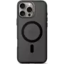 Plecak na telefon Decoded do iPhone 16 Pro Max — przezroczysty czarny, plastik z recyklingu Hartowane szkło ochronne na ekran