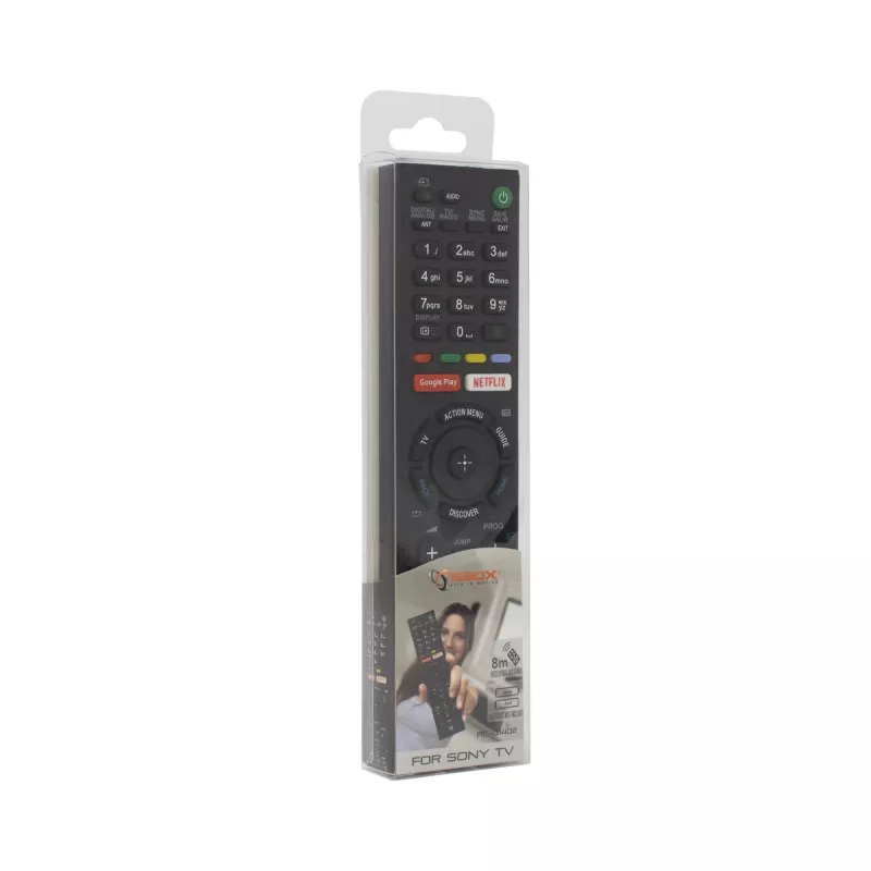 Pilot zastępczy SBOX RC-01402 kompatybilny z telewizorami Sony – uniwersalny pilot na podczerwień