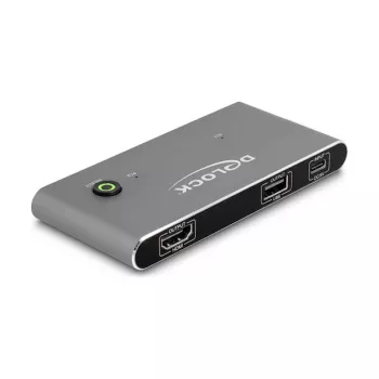 Przełącznik KVM DeLOCK 11486 USB HDMI 8K Ultra HD 144 Hz