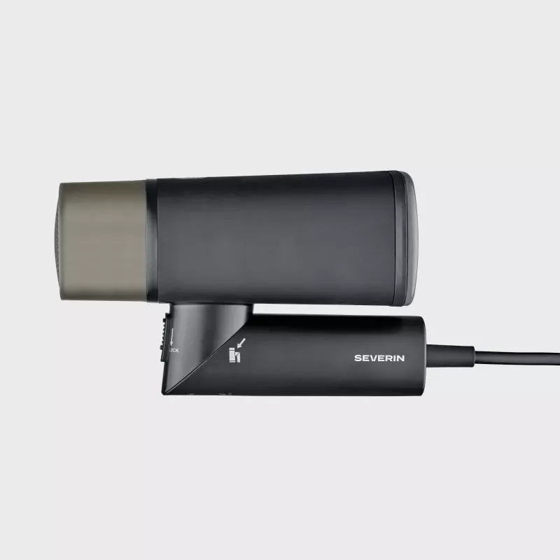 Żelazko parowe SEVERIN DG 3282 — 1400 W, zbiornik na wodę 0,13 L, parowanie pionowe, przewód 1,8 m, czarne