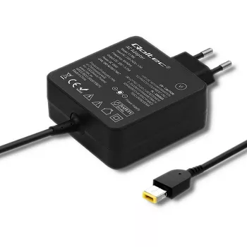 Zasilacz QOLTEC 51766 65W AC-to-DC 20V 3.25A do IBM/Lenovo, czarny, kabel 1,75m