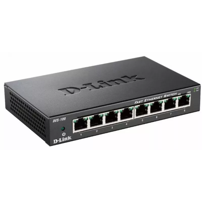 D-Link DES-108 Czarny