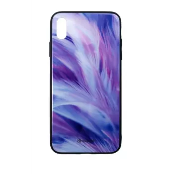 Etui na telefon Tellur Cover Glass Print do iPhone XS Max — ochronne etui z nadrukowanym szkłem na plecki
