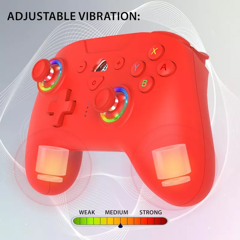 Subsonic Bezprzewodowy Kontroler LED Czerwony do Switch