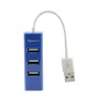 Sbox H-204 USB 4-portowy hub USB Blueberry Blue
