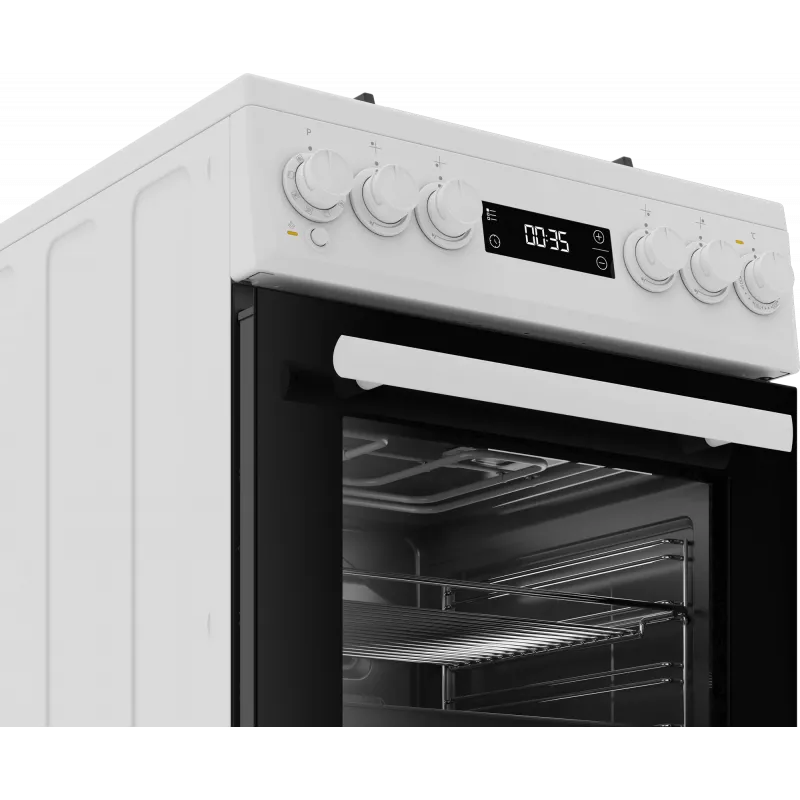 Kuchenka gazowa i piekarnik elektryczny BEKO FSM51339DWDS 50 cm, biały, klasa energetyczna A