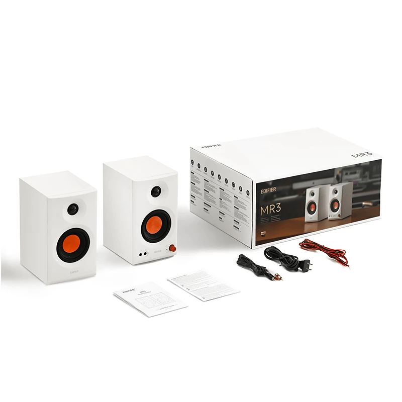 Edifier | Aktywne monitory studyjne | MR3 | 18W x 2 W | Bluetooth | Biały | ≥ 85 dB | Połączenie bezprzewodowe