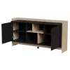 Cama PORTO 2D komoda 150x38x77 dąb/czarny