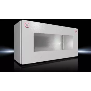 Obudowa elektryczna Rittal 1610.000 — pokrywa z poliwęglanu, podstawa stalowa, IP65, 400×155×200 mm