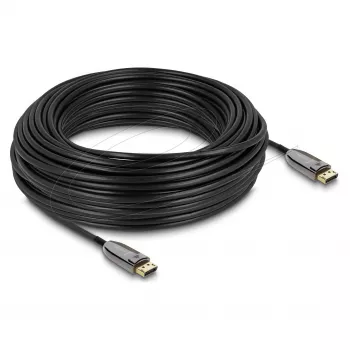 aktywny kabel optyczny DisplayPort 2.1 DELOCK 8K 60Hz 40Gbps 30 m