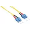 Logilink - kabel połączeniowy - SC jednomodowy (M) na SC jednomodowy (M) - 2 m - światłowodowy - dupleks - 9/125 mikrometrów - OS2 - bezhalogenowy - żółty (FP0SC02)
