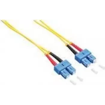 Logilink - kabel połączeniowy - SC jednomodowy (M) na SC jednomodowy (M) - 2 m - światłowodowy - dupleks - 9/125 mikrometrów - OS2 - bezhalogenowy - żółty (FP0SC02)