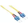 Logilink - kabel połączeniowy - SC jednomodowy (M) na SC jednomodowy (M) - 2 m - światłowodowy - dupleks - 9/125 mikrometrów - OS2 - bezhalogenowy - żółty (FP0SC02)