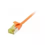 Patch kabel RJ45, CAT6A 500Mhz, 0,25m, pomarańczowy, U/FTP, cienkiline Round d=3,8mm, TPE/LSZH(Superflex), AWG32, with Cat.7 przewód instalacyjny, Synergy 21 (S217361V3)