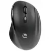 Manhattan Ergonomic Wireless mysz, Right Handed, Adjustable 800/1200/1600dpi, 2.4Ghz (up to 10m), Six Button with Scroll Wheel, Combo USB=A and USB-C receiver, Czarny, AA bateria (included), Three Year Warranty