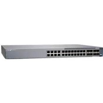 Juniper EX4100-F 24-Port 10/100/1000BaseT PoE+, 4x 10G SFP+ Uplink ports, 4x 10G SFP+ Stacking ports (optyka sprzedawana osobno) z oprogramowaniem Standard. Zgodny z TAA. (EX4100-F-24P)