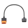 Kabel zasilający do kamer i baterii DJI CP.DY.00000045.02, 0,4 m, kompatybilny z Mavic 3, Air 3, Power 500/1000, czarny/pomarańczowy