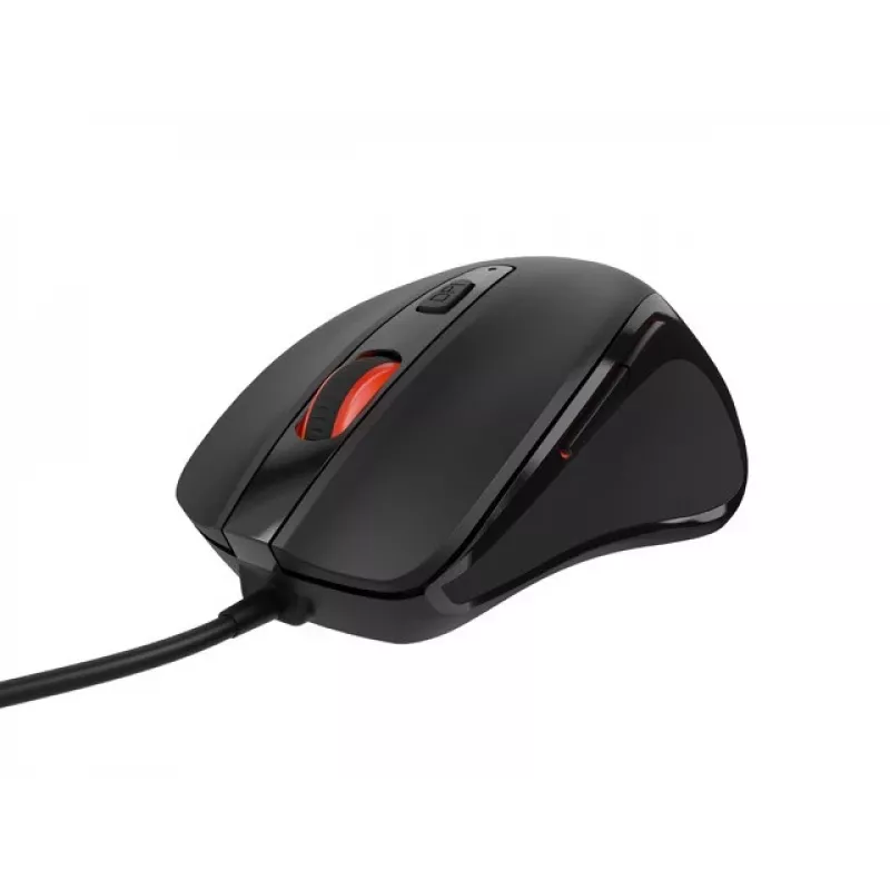 Przewodowa mysz optyczna NATEC NMY-2047 USB Type-A, 4000 DPI, 6 przycisków, praworęczna, podświetlenie