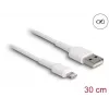Kabel ładujący USB DeLOCK 87866 do iPhone iPad iPod 30 cm