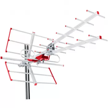 Maclean TV Sytems MCTV-855A Full HD Standardowa naziemna zewnętrzna kierunkowa antena telewizyjna DVB-T/T2 H.265 HEVC