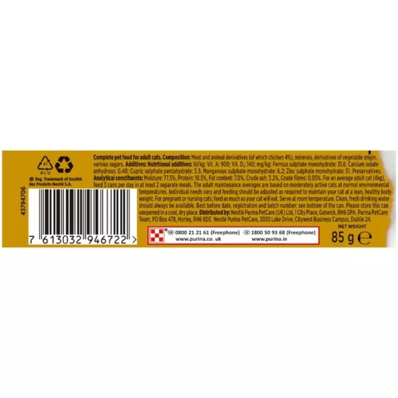 Purina Nestle Gourmet Gold - łosoś i kurczak - mokra karma dla kota - 85 g