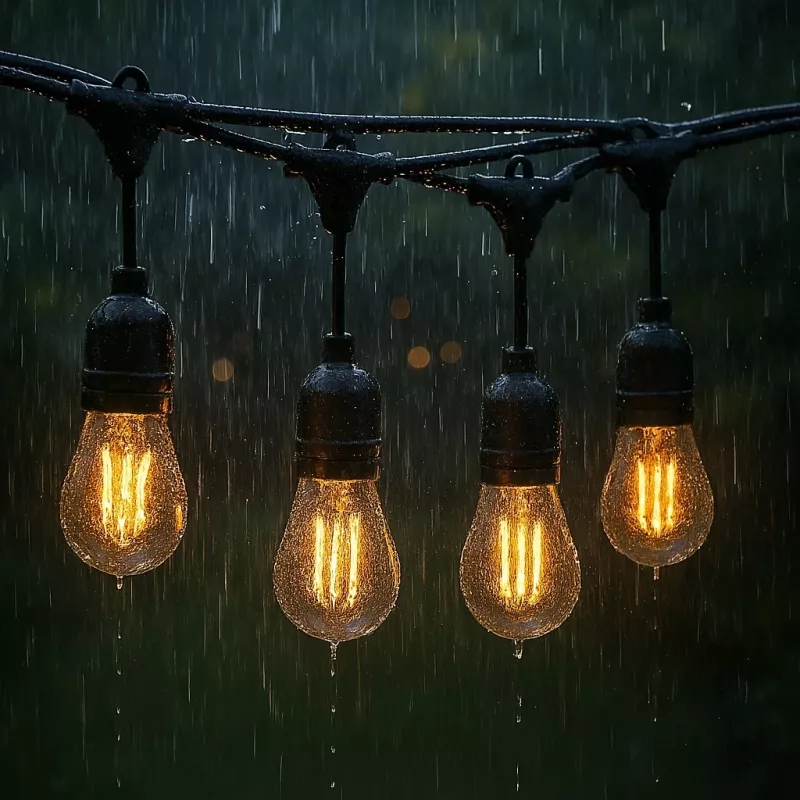 Zewnętrzne lampki sznurkowe Lite bulb moments Extralink 10 m, 10 żarówek, girlanda ogrodowa