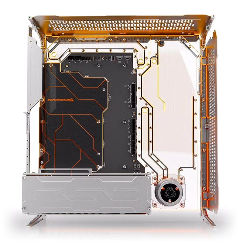 Obudowa komputerowa Triton Spectre Integra-M Elite marki Singularity Computers — srebrna