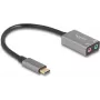 Zewnętrzna karta dźwiękowa USB DELOCK 67071 — 16-bitowa, 48 kHz, słuchawki 3,5 mm, obudowa aluminiowa, kabel 0,15 m