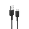 Anker Innovations 322 Kabel USB-A do USB-C Nylon 1,8M Czarny - Kabel - Cyfrowy/Dane