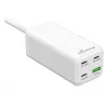 Ładowarka sieciowa MediaRange MRMA124 100 W AC, 3x USB-C, wejście 100–240 V, kabel 1,5 m, biała