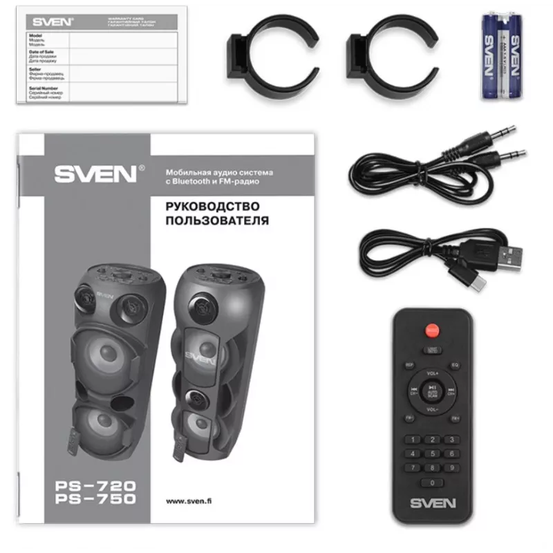 SVEN PS-720 80W głośnik BT czarny