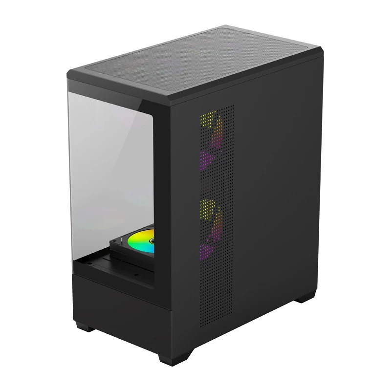 Obudowa komputerowa Darkflash C365 (czarna) z 5 dołączonymi wentylatorami