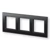 eQ-3 Homematic IP 162150A1 szklana ramka, 3-krotna, czarna
