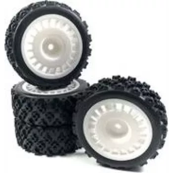 Absima 1 10 Rally Block Complete Wheels Czarny 4 szt. (2510062)