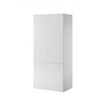 Szafa cama meble PAFOS 2D 90x55.5x198.5 cm biały mat z 2 półkami