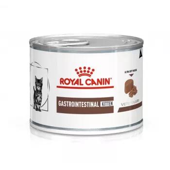 Wet Veterinary Diet Cat Food Royal Canin Gastrointestinal Kitten 145 g Poultry, puszka 195 g, wsparcie trawienia