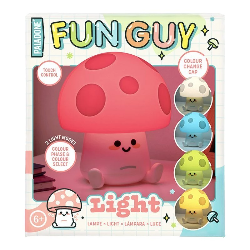 Lampa stołowa Paladone Fun Guy Mushroom Light – nowatorska lampka nocna LED w kształcie grzyba