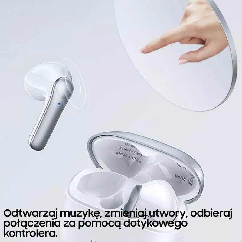 Słuchawki USAMS TWSXH Series Dual Mic Wireless Niebieskie/Niebieskie BHUXH03