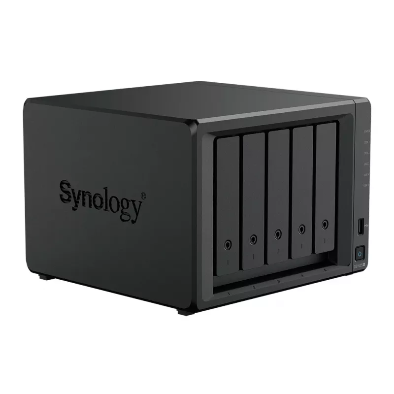 Synology DiskStation DS1525+ NAS/serwer pamięci masowej Ryzen Embedded V1500B 8 GB DDR4 0 TB Czarny