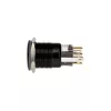 Przełącznik/Przycisk Wandaloodporny DimasTech 19mm Czarnyline Dot RGB PD218