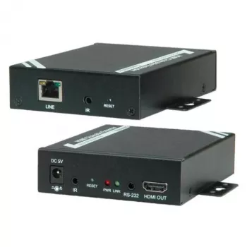 Przedłużacz HDMI przez TP, kat.5-6, kaskadowalny, 100 m, rozdzielczość 1920 x 1080 pikseli, 28 x 115 x 91 mm