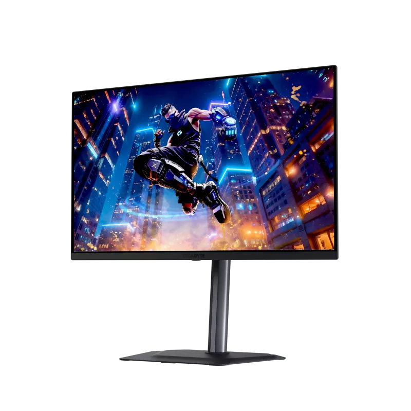 27-calowy monitor gamingowy GIGABYTE MO27Q3 QD‑OLED QHD — 2560x1440, 360Hz, 0,03ms, 250 cd/m², HDR True Czarny 400, HDMI 2.1, DP 1.4