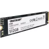 Wewnętrzny dysk SSD PATRIOT P300 512 GB M.2 PCIe NVMe — odczyt 1700 MB/s, zapis 1200 MB/s, 3D NAND, 3,8 mm, TBW 240