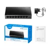 Zarządzalny przełącznik Cudy GS108E 8-portowy Gigabit Ethernet, 8x 10/100/1000 Mbps, obudowa metalowa, przełączanie 16 Gbps, IGMP i DHCP snooping