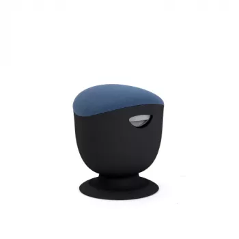 Ergonomiczny stołek balansowy Up Up Seul czarny, D47 niebieski materiał