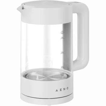 Czajnik elektryczny, biały, 220-240V, 1850-2200W, 1.7L, utrzymywanie ciepła 30 min, 40,60,80,90,100°C, panel sterowania w uchwycie