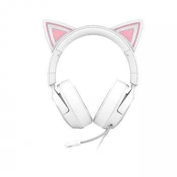 Zestaw słuchawkowy Razer Kraken Kitty V3 X — gamingowy zestaw słuchawkowy z podświetleniem RGB, lekką konstrukcją, wbudowanym mikrofonem