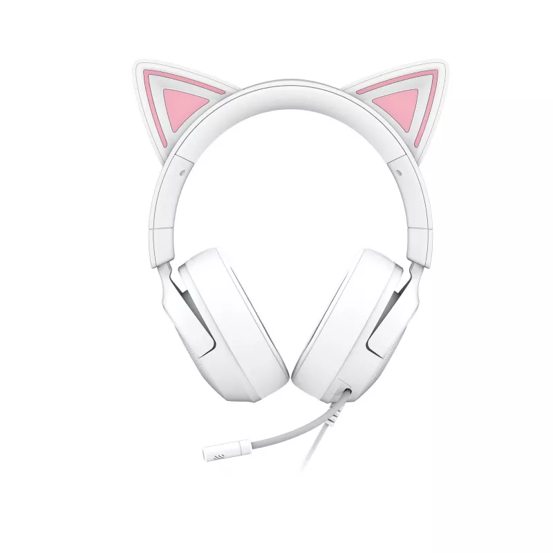Zestaw słuchawkowy Razer Kraken Kitty V3 X — gamingowy zestaw słuchawkowy z podświetleniem RGB, lekką konstrukcją, wbudowanym mikrofonem