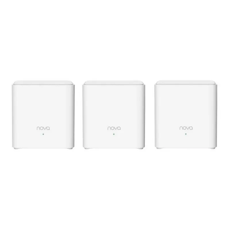 System Mesh Wi‑Fi TENDA EX3-3, 3 szt., dwuzakresowy 2,4/5 GHz, Wi‑Fi 6, do 1201+300 Mb/s, 2 anteny wewnętrzne, WPA3